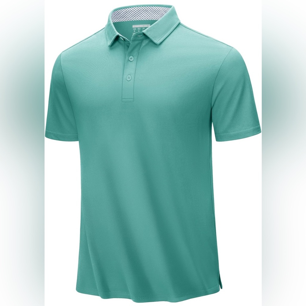 TACVASEN Men's Polo Shirts Short Sleeve Casual Cotton Pique 3 Buttons T-Shirts